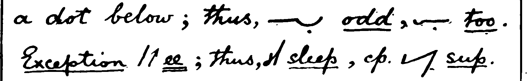 double letters, manual