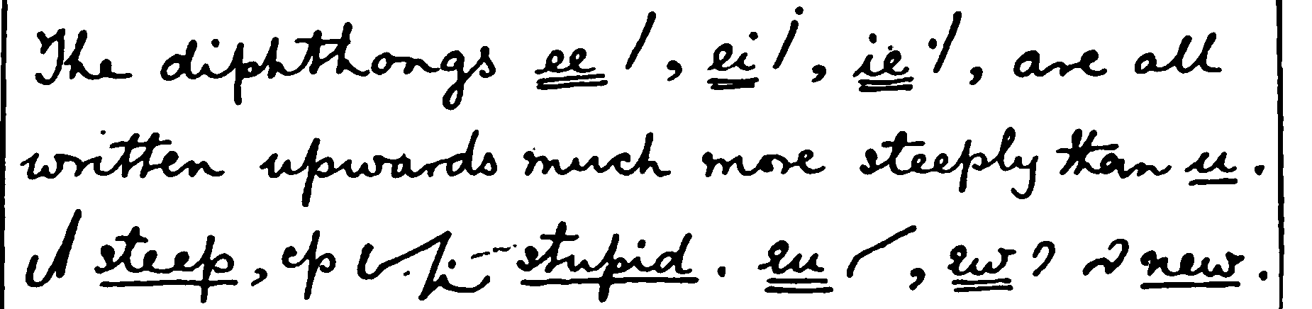 e diphthongs, manual