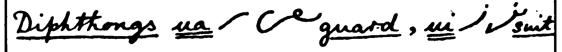 u diphthongs, manual