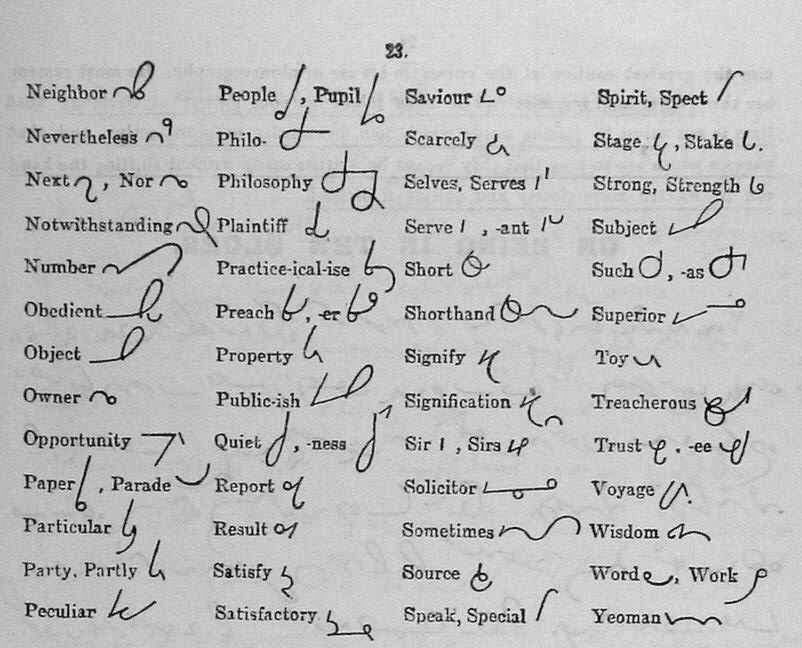 shorthand image